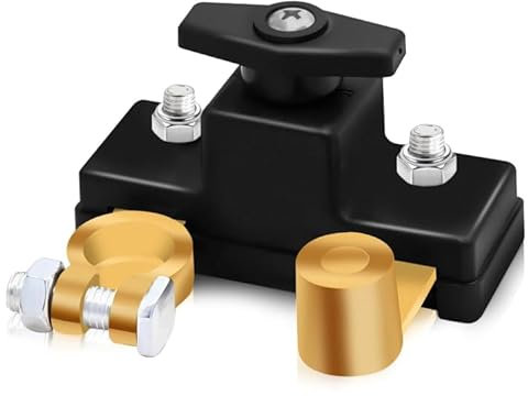 Car Battery Isolator Switch 12V Pure Copper Car Battery Power Cut-Off Switch Breaker Smart Battery Disconnect Shut Off Supplies High Conductivity Effective Power Management for Truck Boat RV