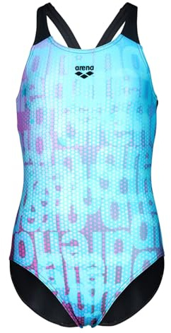 ARENA Mädchen Girl's Multi Colours Swimsuit V Back Badeanzüge (1er Pack)