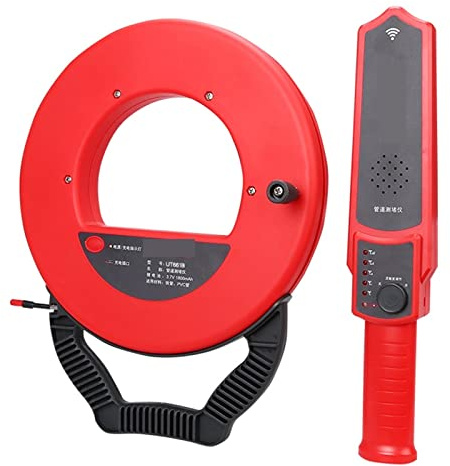 Leitungssucher, Pipeline-Blockade-Detektoren 35 m Wand-PVC-Eisen-Rohr-Blockade-Diagnose-Tools Kanalwasser Plumb Blocking Detect Meters(661B 30M)