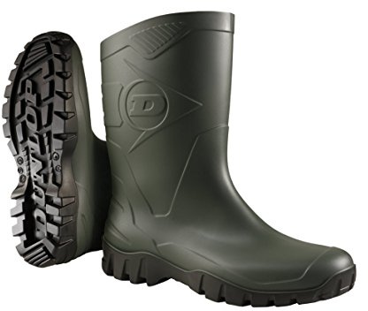 Dunlop Men’s Wellington Boots Green Size: 11