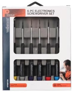 Velleman VTSET29 Electronics Flat/PH Screwdriver Set, 6-Piece, 240 V, Multicolored