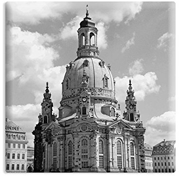 Deko-Magnet - 10 x 10 cm - Architektur Motiv: Frauenkirche Dresden