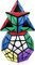 ROXENDA Zauberwürfel Set, Speed Würfel Set mit Pyramide Dodekaeder Speedcube, Einfaches Drehen & Glatt Spielen
