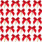 Sumind 48 Stück Weihnachten Bogen Rot Band Bow Weihnachtsbaum, Weihnachtskranz, Dekoration (3 x 2,94 Zoll)