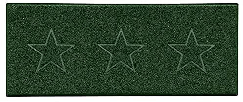 Nicoman Star Shape Embossed Entrance Door Mat Non Slip Dirt Trapper PVC Spaghetti Mat with Rubber Base, Jet Washable Quick Drying Doormat Watertight Indoor or Outdoor - (Runner, Green, 150 x 60cm)