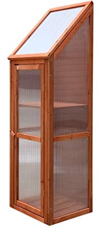 Gardiun Serra Wooden III 35x41x132 cm in Legno e Policarbonato