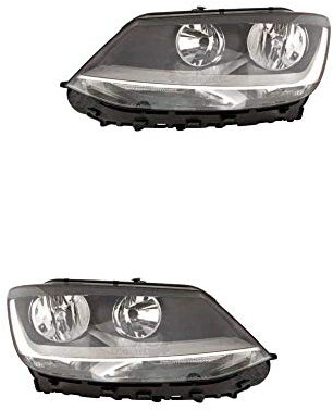Halogen Scheinwerfer Set links & rechts Hauptscheinwerfer Frontscheinwerfer H7/H7 mit Elektromotor für Model Sharan 7N 7N1 7N2