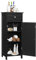GOPLUS Armoire de Rangement pour Salle de Bain,Meuble de Toilette sur Pied en MDF avec Tiroir et 2 Etagère Réglable à Hauteurs,pour Salon Cuisine et Couloir,35x30x87cm (Noir)