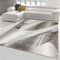 Teppich-Traum moderner Wohnzimmer Dielen Teppich | abstraktes Wellendesign | Silber-grau, Größe 240 x 340 cm