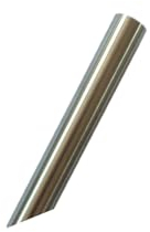 Edelstahlrohr 46,5cm mit abgeschrägter Spitze 25mm Edelstahl Rohr Stahlrohr Rundrohr Metallrohr Metallstange Standrohr für Vogeltränke Vogelhäuser