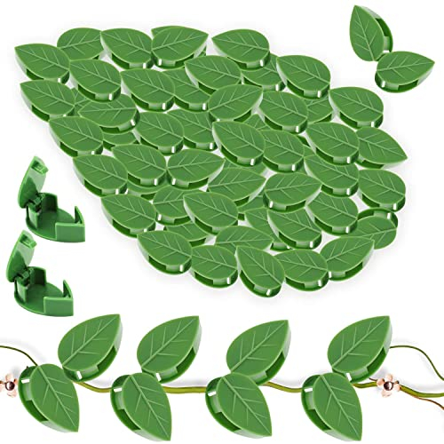 Luvadeyo Pack of 30 Plant Clips for Climbing Plants Clips Self-Adhesive Wall Mounting Clip Plant Holder Climbing Aid Plant Clips