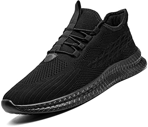 FUJEAK Damen Turnschuhe Sportschuhe Leichtgewichts Fashioh Sneaker Schuhe Straßenlaufschuhe Laufschuhe Walkingschuhe Schwarz 36