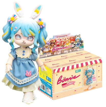 Bonnie Blind Box Dollfiguren, (Sweetheart Party Serie, Einzige Schachtel) | 1/12 BJD Doll OB11 Größe Actionfiguren, Bewegliche Puppen mit Puppenkleidern Überraschungsgeschenke