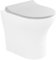 Copriwc originale per serie sanitari filomuro Itaca, in termoindurente bianco lucido con chiusura soft-close e sgancio rapido