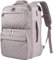 EMPSIGN Travel Backpack for Women, Large Carry On Backpack Airline Approved Personal Item Travel Bag, 17 inch TSA Friendly Laptop Backpack with USB Port, Casual Daypack Business Backpack, Grey Pink