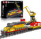 Mould King 12027 EMD Technik SD40-2 Locomotive Diesel Train, Bloc de Construction avec Moteur Télécommandé, Cadeaux pour Garçons Filles 8 Ans et Plus (1170 Pièces et Plus)