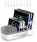ORICO 120W Ladestation f¨¹r Mehrere Ger?te, Neues Upgrade 10 Ports Smart USB Ladestation, Kompatibel mit iPhone 15/14/13/12£¬iPads, Android Phone und Tablets (Mit10 Ladekabeln Wei?)