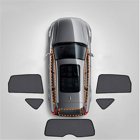 Sonnenschutz Auto Für Toyota Für CHR Für CH-R 2018-2021 Magnetische Auto Fenster Sonnenschutz Schild Frontscheibe Hinten Seite Vorhang Sonne Schatten Auto-Sonnenschutzschild(5Pcs No Front)