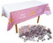 1 nappe d'anniversaire, 1 paquet de paillettes, décoration de table pour fille, nappe rose