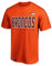 NFL Kinder Jugend 8–20 Offizielles Fußballteam Farbe Prime Time Wordmark Performance Primary Logo Kurzarm T-Shirt, Denver Broncos Orange, 10-12