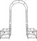 HKYBCF 81,3 x 114,2 Metall-Gartenbogen for den Außenbereich, Eisenlaubenpavillon mit Pulverbeschichtung, Oberflächenbehandlung, hohe Vogelkäfigform, Perg(Black 2)