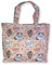 Borsa Donna Piccola In Plastica Busta Nylon Riutilizzabili per la Spesa Shopper Bag Borse Cerniera Zip Casual Universale Fantasia Gattini 30 cm Idea Regalo di Natale Mamma (Fantasia P.3 Rosa)