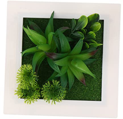 Warmhm Künstlicher Pflanzenrahmen Sukkulenten-wandimitat Sukkulenten- Künstlicher Bilderrahmen Für Zuhause Büro Geschäft Wandkunst Ornament Für Familie Und Freunde