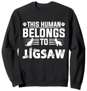 Dog Name Jigsaw Gift Belongs To Pet Dog Jigsaw Sweatshirt