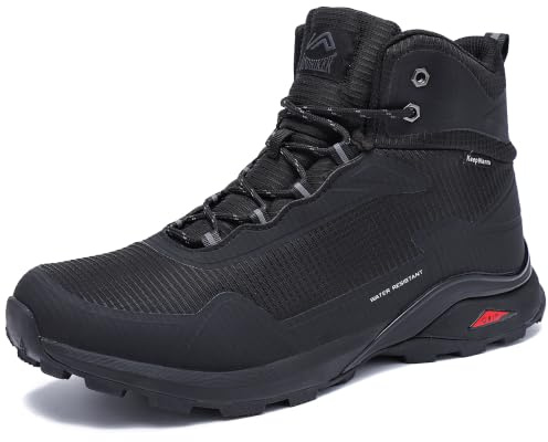 LANDHIK Bottes de Randonnée pour Homme Chaussure Noir 45