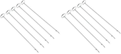 Ninja Edelstahlspieße [18cm] für Ninja Foodi Grill & Heißluft-Fritteuse AG301EU [4136J301UKE], Silber (Packung mit 2)