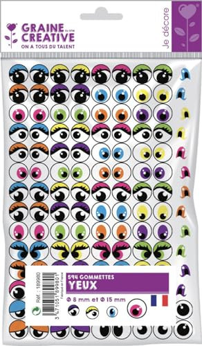 Graine Créative 594 Pegatinas Adhesivas Ojos