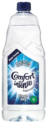 Comfort Intense Vaporesse Fresh Sky Ironing Water prevents limescale and gives your laundry a fresh, uplifting fragrance for easy ironing 10x 1 L