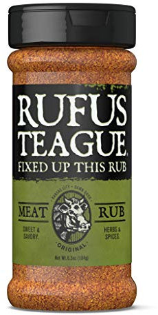 Rufus Teague Meat Rub 184g – Rub BBQ con sale affumicato, peperoncino e zucchero di canna – Per carne e verdure – Regalo uomo, alternativa al Magic Dust
