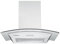 Cookology CGL600SS/A Designer Extractor | 60cm Curved Glass Chimney Cooker Hood in Stainless Steel