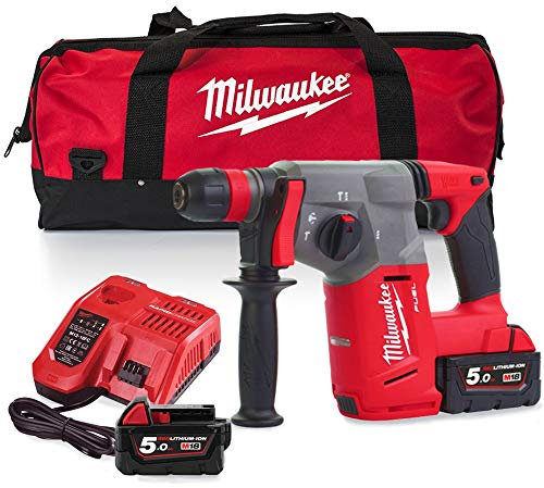 Milwaukee M18CHX-502X M18 Fuel SDS+ Hammer (2 x 5.0Ah Batteries, Charger, BMC) New