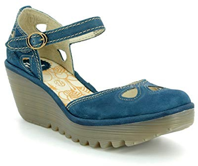 Fly London Yuna, Damen Pumps, Blau (Blue), 38 EU