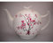 Teetrinker Set Cherry Blossom, Teekanne, Stövchen und Tasse, weiß rosa, TeaLogic