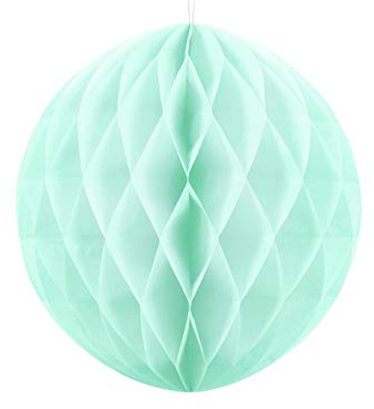 Unbekannt Wabenball 1 STK Ø 40 cm - Pompoms Wabenbälle Deckendeko Hängedeko Honeycombs (Mint)