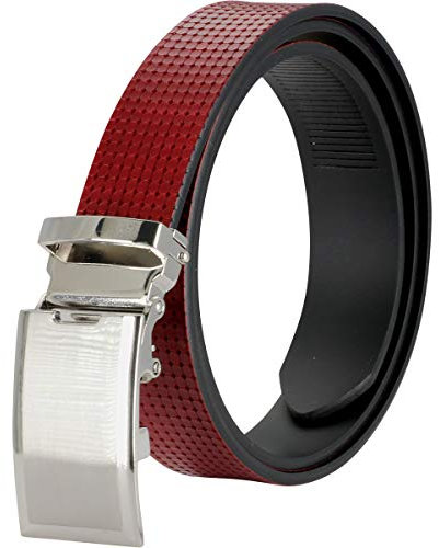 LINDENMANN Gürtel Herren Ledergürtel/Gürtel Herren, Vollrindleder Gürtel, rot, Farbe/Color:rot, Size US/EU:Bundweite 90 cm Gesamtlänge 105 cm W 35.5 L