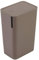 Inbagno Pattumiera bagno 8 litri, dimensioni 15.5x22xh.33 cm, diverse colorazioni, coperchio con apertura Push, realizzata in plastica di alta qualità (Tortora)