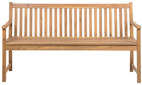 Gartenbank Akazienholz Hellbraun 160 cm Vivara