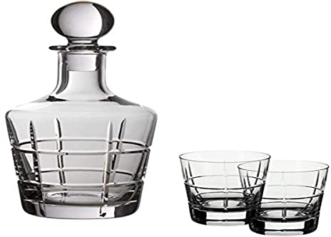 Villeroy und Boch - Ardmore Club Whisky Set 3tlg., Whisky-Set mit Karaffe und Gläsern, Kristallglas, klar, 0,75 ml und 320 ml