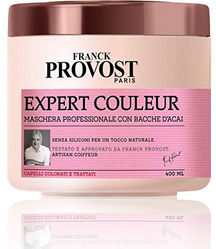 Franck Provost Maschera Professionale Expert Couleur, Maschera con Bacche D'Acai per Capelli Colorati e Trattati, 400 ml, Confezione da 1