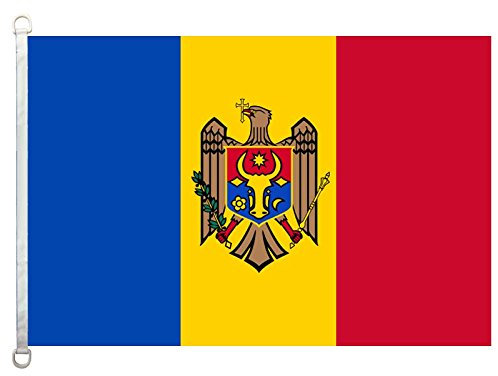 Bandiera Nulla Moldova, 90 x 150 cm, 100% poliestere, striscione, stampa digitale.