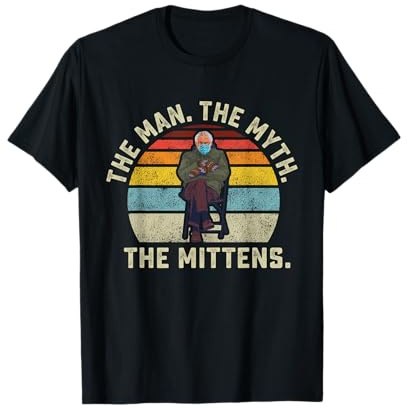 Der Mann der Mythos die Handschuhe Bernie Sanders Stimmung T-Shirt