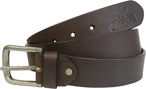 La Chasse® Büffelledergürtel Bison (130-160, Braun)