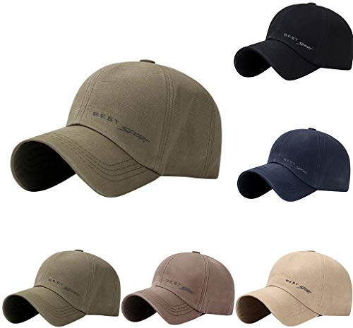 Basketball-Modehüte Sun Golf Mütze für Sie Outdoor-Mützen für Männer Fendt Cap Mädchen Klassische Sonnenhut Schirmmütze Outdoor-Sportarten Vintage Basecap Unisex Herren Hüte (Beige, One Size)