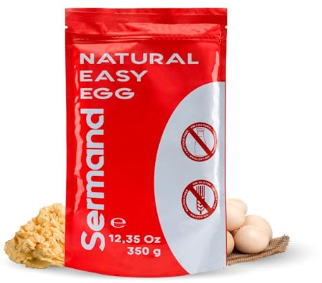 Yema de Huevo en Polvo (350 Gr) | Yemas de Huevos Camperos | Huevos Pasteurizados | Sin Aditivos | Productos Sin Lactosa | Presentación en Bolsas Zip