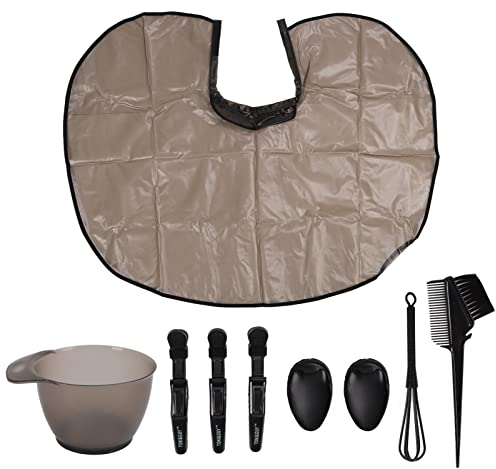Hair Dye Kit, Hair Dye Brush and Bowl Set with Ear Muffs, Hair Coloring Bib, Hair Blender and Hair Clip, Hair Dye Coloring Kit for Bleaching Hair Dye Tool