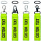 misscase Personalisierte Schlüsselanhänger, Custom embroidery Text Name ID Keychains, Schlüsselanhänger Zubehör geeignet für Herrengeschenk Motorrad Auto Roller (Grass Green)